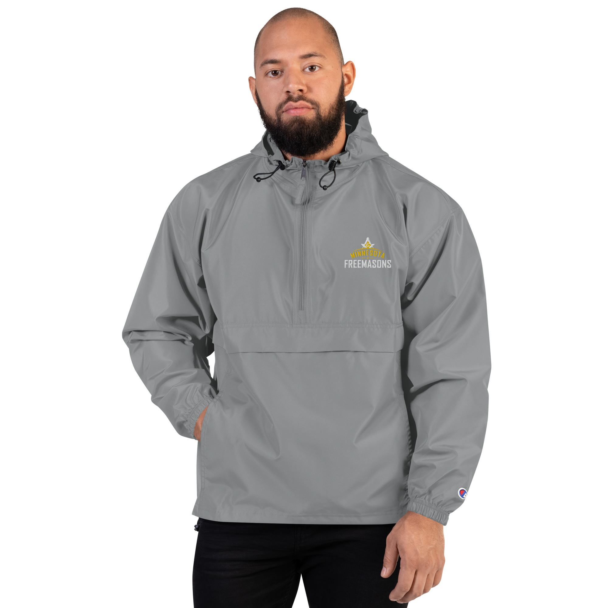 Embroidered Champion Packable Jacket - Image 7