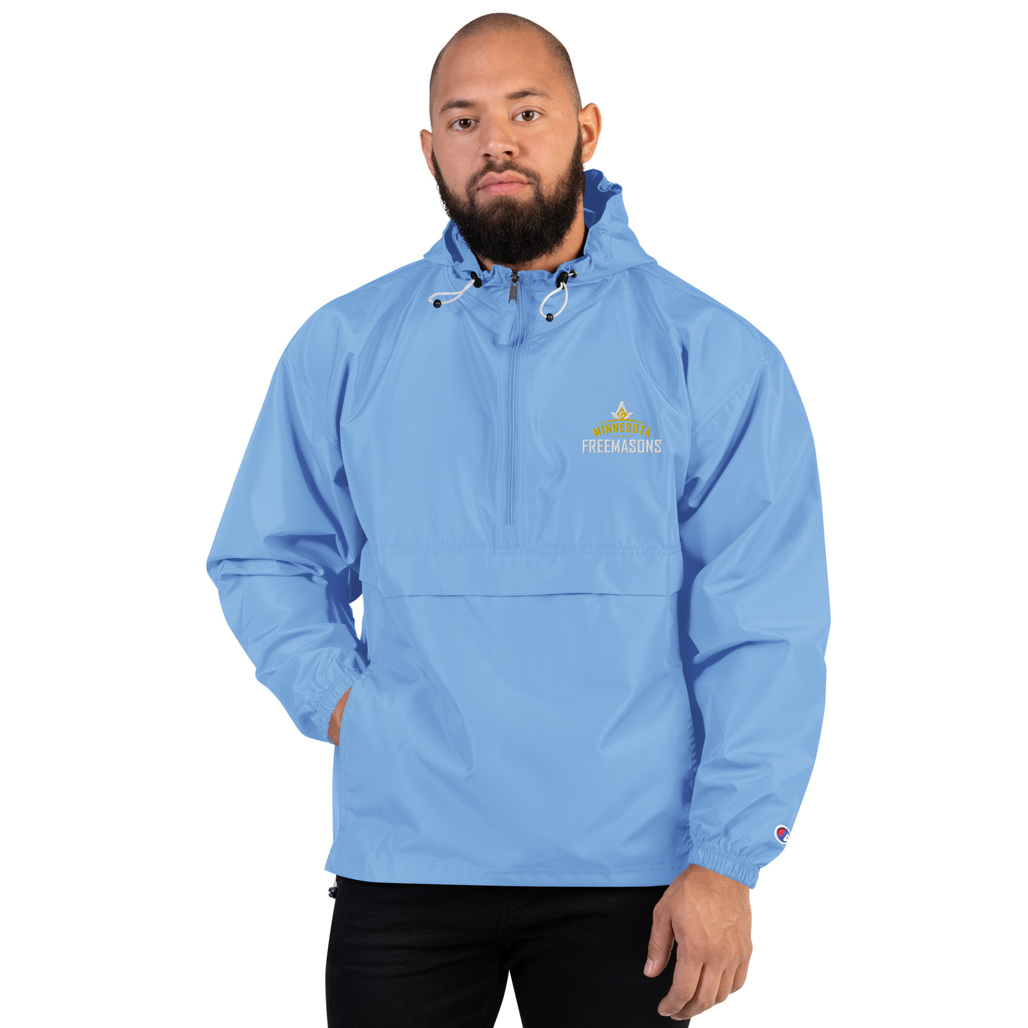 Embroidered Champion Packable Jacket - Image 8