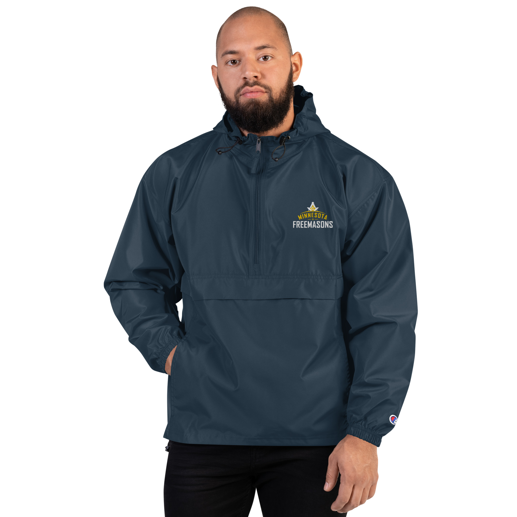 Embroidered Champion Packable Jacket - Image 3