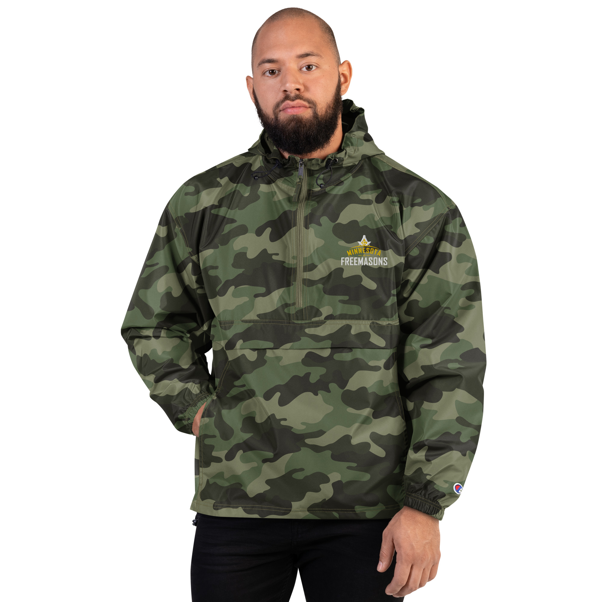 Embroidered Champion Packable Jacket - Image 6
