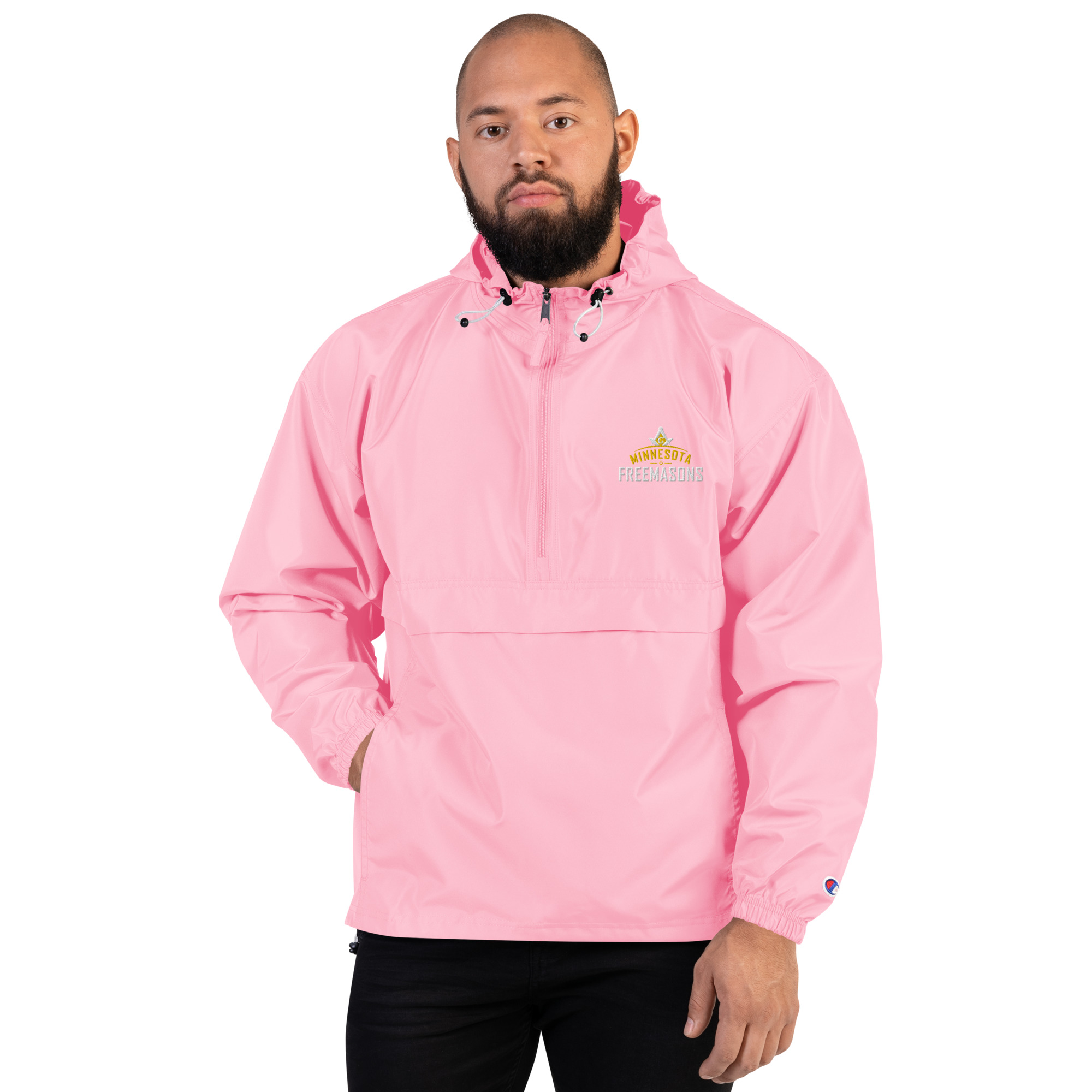 Embroidered Champion Packable Jacket - Image 10