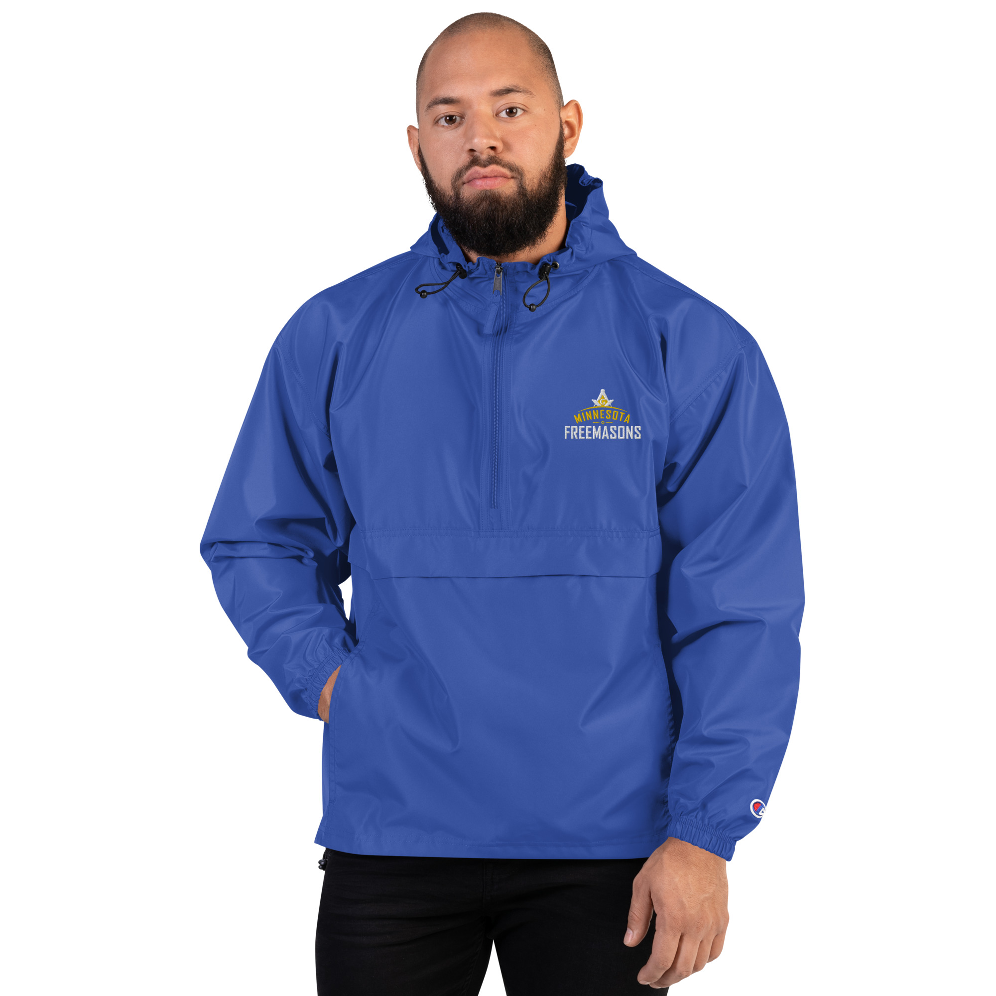 Embroidered Champion Packable Jacket - Image 5