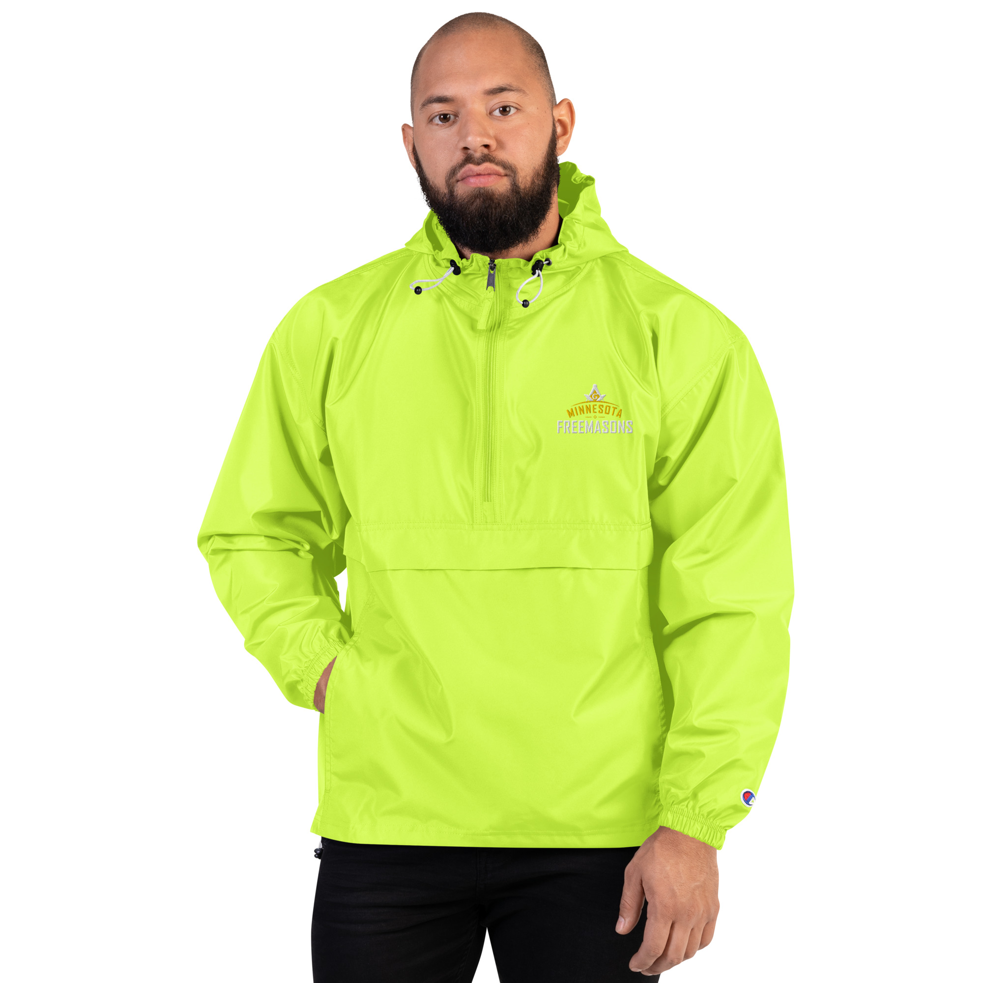 Embroidered Champion Packable Jacket - Image 11