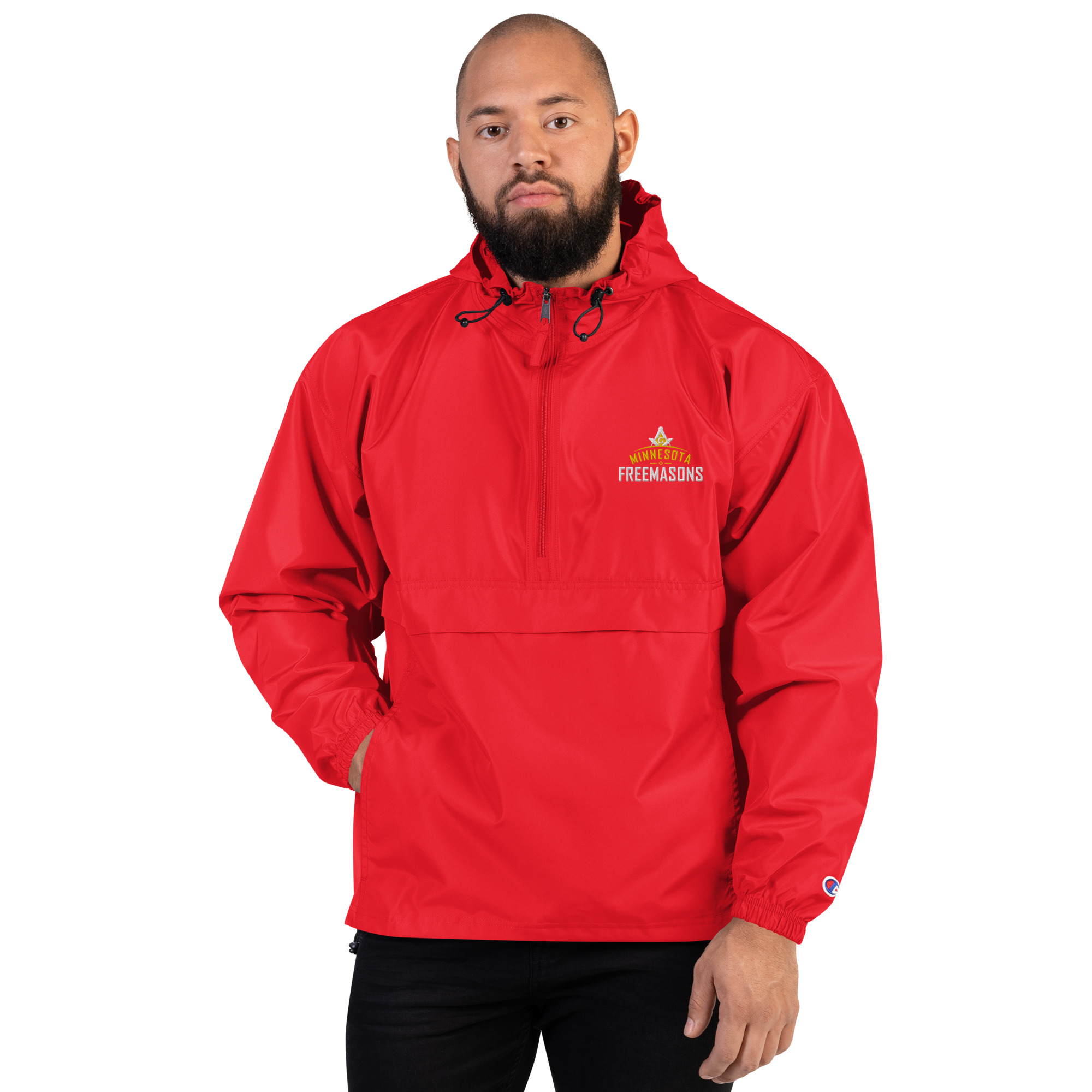 Embroidered Champion Packable Jacket - Image 4